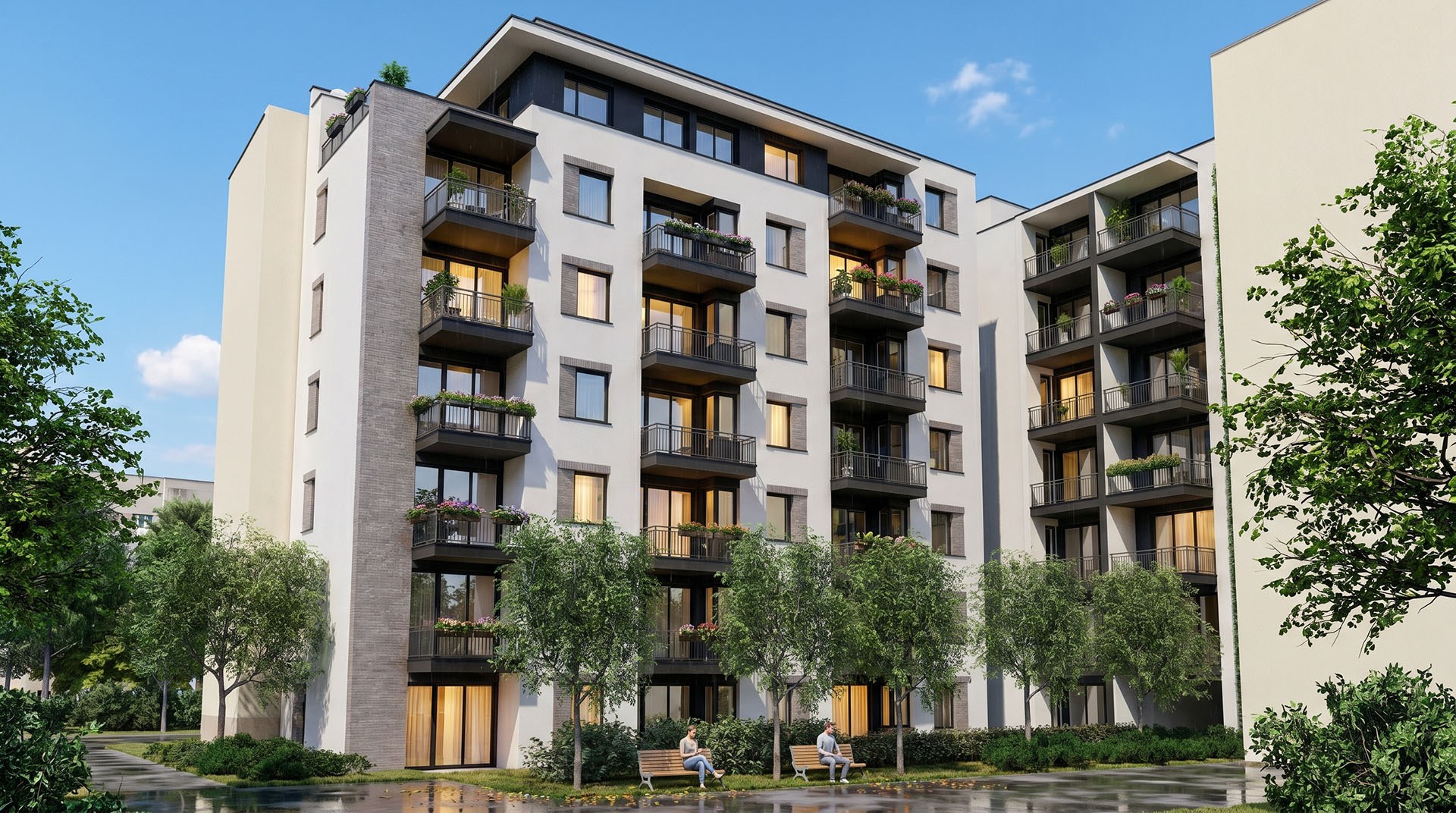 NOVA City Residence — udvar